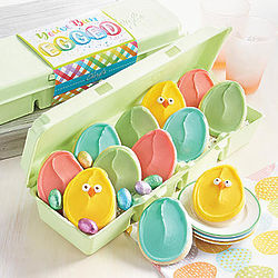 Easter Egg Carton of Cutout Cookies