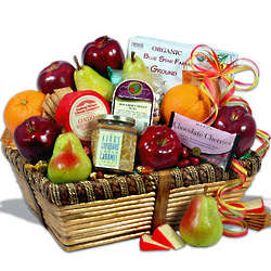 Sympathy Fruit and Snacks Gift Basket