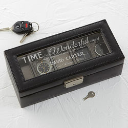 Timeless Message Leather 5 Slot Watch Box