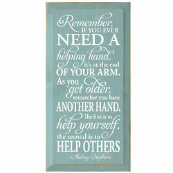 Help Others Wood Plaque