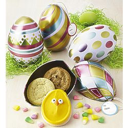 4 Easter Egg Ornaments and Decorated Cookies