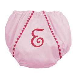 Garden Princess Personalized Diaper Cover in Pink