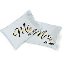 Mr. & Mrs.Personalized Pillow Cases