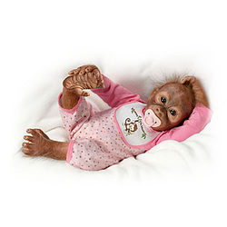 Leila's Loving Touch Baby Monkey Doll