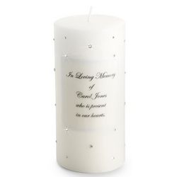 Swarovski Crystal Wedding Memorial Candle