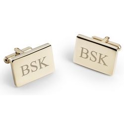Personalized Classically Gold Cuff Links