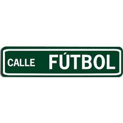 Calle Futbol Street Sign