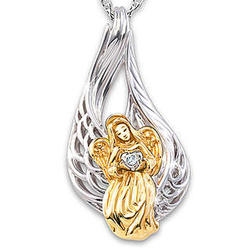 Angel Diamond Remembrance Necklace