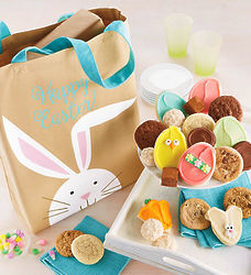Easter Canvas Tote Bag with 24 Cookies