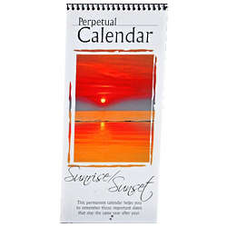 Sunrise Sunset Perpetual Calendar