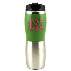 Lime Personalized Insulated Drink Bottle
