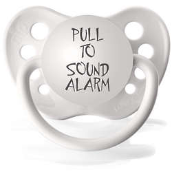 Pull to Sound Alarm Silicone Pacifier