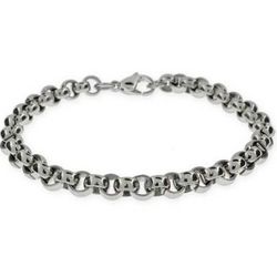 Men's Stainless Steel Circle Link Bracelet