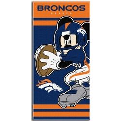 Denver Broncos Mickey Mouse Beach Towel