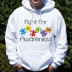 Fight for Autism Awareness Hooded Sweatshirt