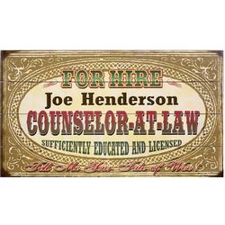 Personalized Lawyer Wall Sign