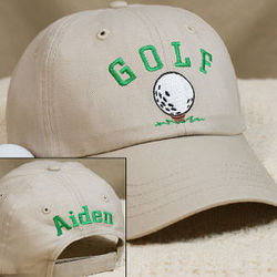 Embroidered Golf Hat