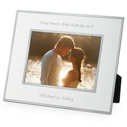 Flat Iron Silver 5x7 Picture Frame