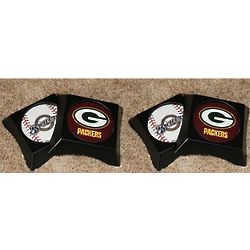 Packers or Brewers Four Coaster Buddy Set