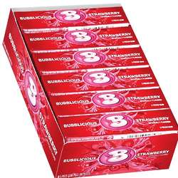 Strawberry Bubble Gum - 18 Count Box