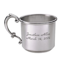 Personalized Pewter Baby Cup