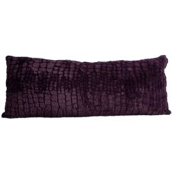 Purple Alligator Print Plush Body Pillow