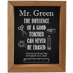 A Teacher's Influence Personalized Framed Shadow Box