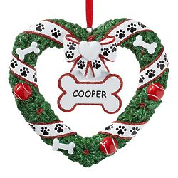 Personalized Pawprints on Our Heart Dog Ornament