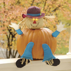 Pumpkin Scarecrow or Ghost Decorations
