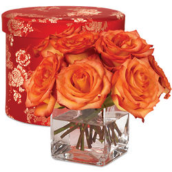 Grand Fete Birthday Hatbox Rose Bouquet