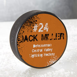 You Name It! Personalized Official Hockey Puck