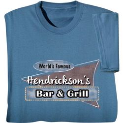 World Famous Personalized Bar and Grill T-Shirt