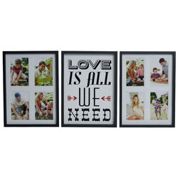 3-Piece Love Is All We Need Collage Frame Set