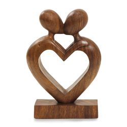 Love Flows Wood Sculpture