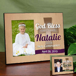 Personalized God Bless Holy Communion Frame