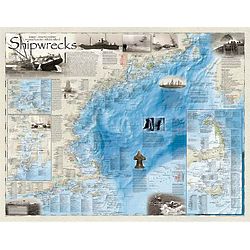 Shipwrecks of the Northeast Map