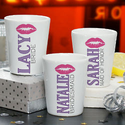 Personalized Bridal Party Shot Glass