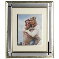 5x7 Champagne Matted Frame