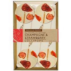 Strawberry & Champagne Natural Lollipops Gift Set