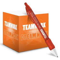 Teamwork Makes the Dream Work Self-Stick Note Cube