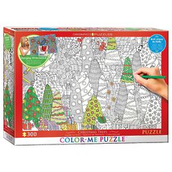 Kid's 300-Piece Holiday Color-Me Jigsaw Puzzle