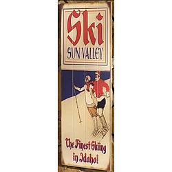 Ski Sun Valley Vintage Wood Sign