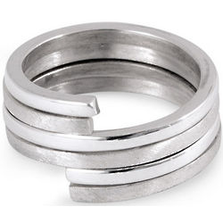 Interconnections Sterling Silver Band Ring