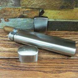 Monogrammed Cigar Case, Flask, and Zippo Lighter