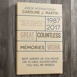 Personalized Retirement Wishes Canvas Print