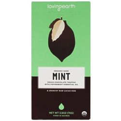 2.5 oz Organic Mint Chocolate Bar
