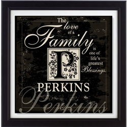 Personalized Family Initial Framed Print