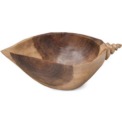 Handcrafted Wooden Shell Bowl