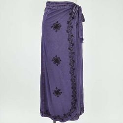 Jasmine Embroidered Wrap Skirt