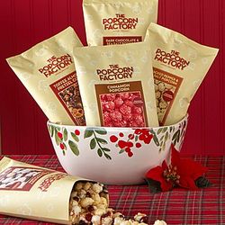 Ceramic Bowl Popcorn Assortment Gift Basket